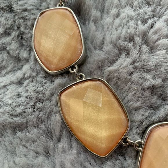 Peach Statement Necklace - Picture 2 of 3